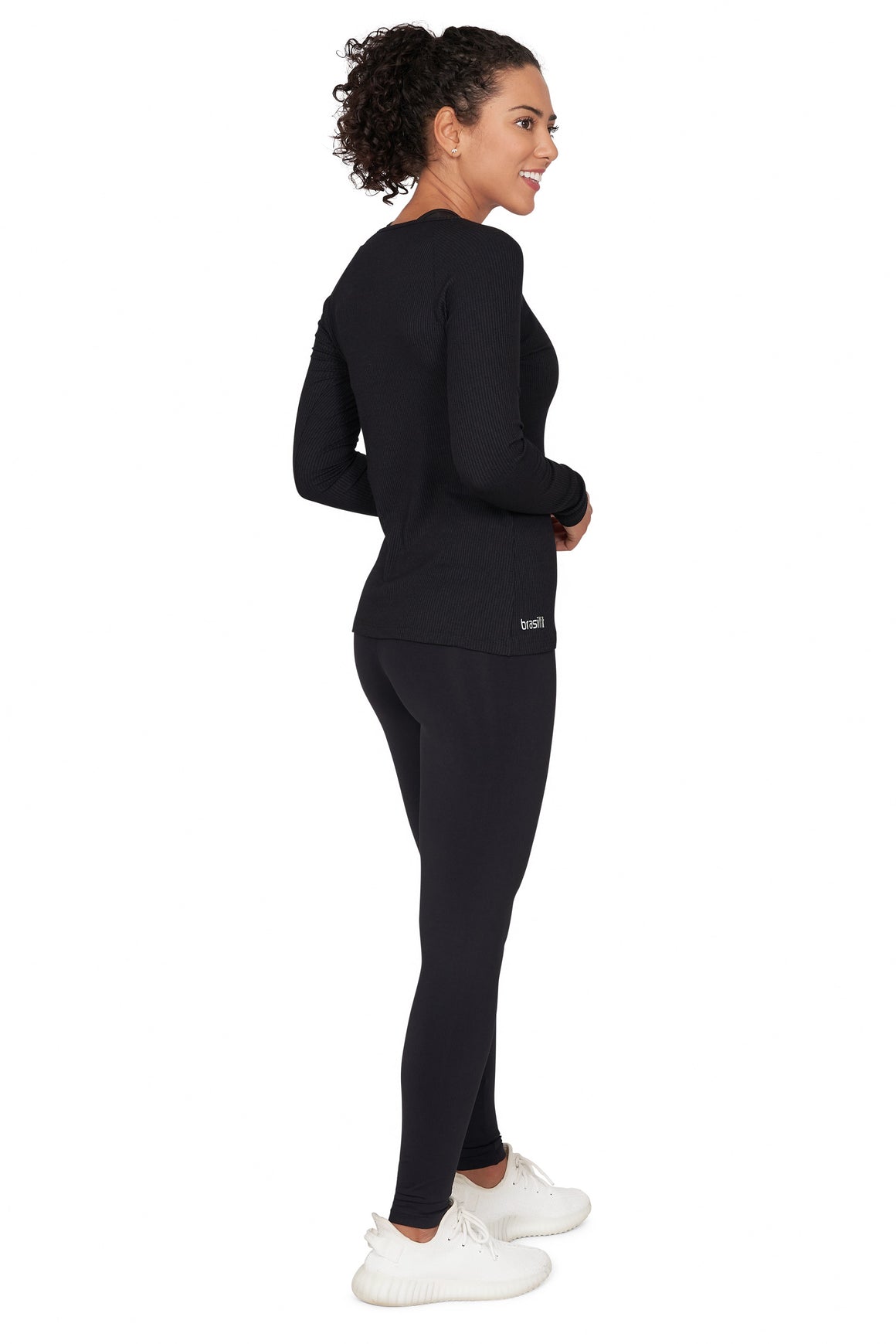 Serena Long Sleeve Top Black