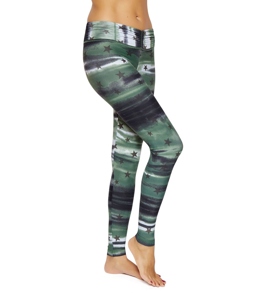 Product image for Brasilfit Coregam full length activewear leggings.  Coregam leggings are part of our Crazy prints activewear collection that is focused on performance activewear with colourful prints